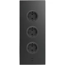 Caressi Schuko-Steckdose 3ST29 Schwarz 3 St.