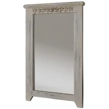 Massivmoebel24 Spiegel Mango / Akazie 60 x 3 x 90 cm Weiß