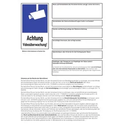 Informationsblatt (Aushang) nach DSGVO, Art. 13, Alu, 297x420 mm