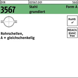 F. REYHER Nchfg. GmbH & Co. KG DIN 3567 Stahl A 169 NW 150 grundiert Rohrschellen-Hälften S