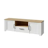 Die Möbelfundgrube Toneo Lowboard 166 cm Weiß Holzwerkstoff