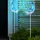 GLOBO Solar Fackeln Mond Garten Gartendeko Solarlampe Solarleuchte Außen, Blauer Lichteffekt, Crackle Glas, IP44, LED kaltweiß, H 90 cm, Garten Balkon, 2er Set