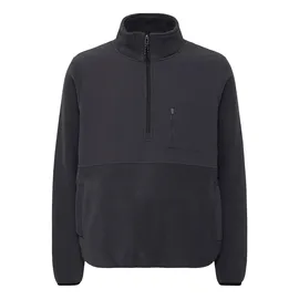 Blend Fleecepullover "BHMARIO Sweatshirt halfzipp", Herren, Gr. XL, schwarz, Fleece, Obermaterial: 100% Polyester, unifarben, regular fit hüftlang, Rundhals, eingefasste Kante, Sweatshirts Fleecepullover
