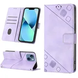 Handyhülle für iPhone 16 Plus Hülle Leder [Premium Leder] für iPhone 16 Plus Hülle Klappbar Flip Case Cover 360 Stoßfeste Schutzhülle Handytasche für iPhone 16 Plus, lila Farbe