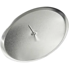 OEM Kaemingk Metall-adventskerzenhalter Ø 6 Cm Silber - 4 Stück Weihnachtsdeko