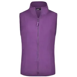 Damen Microfleece Weste JN048, purpur, Größe M - purpur - M