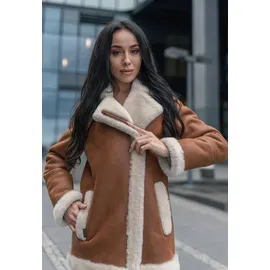 Hollert Lammfelljacke - OLA COGNAC - Größe: XL - Braun - XL