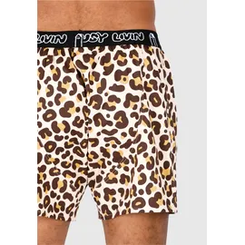 Lousy Livin Boxershorts mit lässigem Leo-Print rosa L 3er Pack