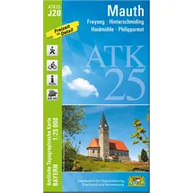 Landesamt Für Digitalisierung, Vermessung Bayern ATK25-J20 Mauth (Amtliche Topographische Karte 1:25000)