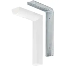 Vormann Wandregalhalter Vormann Design-Konsolen weiß 185 x 124 x T mm weiß