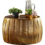 Wohnling Couchtisch Gold Aluminium 60 x 36 cm