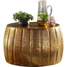 Wohnling Couchtisch Gold Aluminium 60 x 36 cm