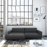Musterring Ecksofa LUCIA zeitlos, bequem, schöne Detailverarbeitung Breite 296cm, L-Form schwarz