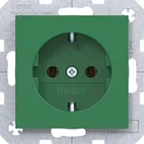 Hager Schuko-Steckdose 0 m Grün 1 St.