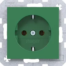 Hager Schuko-Steckdose 0 m Grün 1 St.