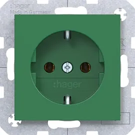 Hager Schuko-Steckdose 0 m Grün 1 St.