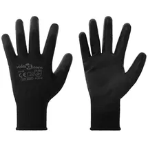 vidaXL Arbeitshandschuhe 12 pcs Schwarz 10 / XL Polyester
