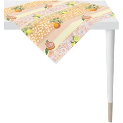 Mitteldecke APELT "6754", orange, B:88cm L:88cm, Baumwolle, Tischdecken
