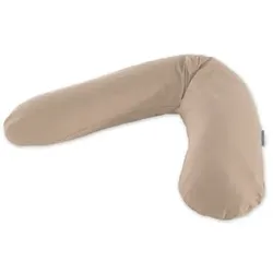 THERALINE Bezug für Original Stillkissen Cappuccino Bambus-Kollektion, 190x40 cm