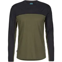 Icebreaker Merino Blend 125 Cool-lite Sphere Colour Block Dark Loden/Black/Cb XXL