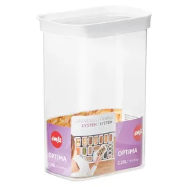 Emsa Optima rechteckig transparent/weiß 2,2 l