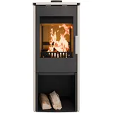 HAAS+SOHN Kaminofen MONTEGROTTO II 305.15-ST perl-schwarz Whiterock mit Holzfach 7 kW