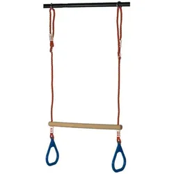 beluga Holztrapez mit Ringen