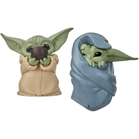 Star Wars The Bounty Collection The Child „Baby Yoda“, schlürft Suppe und ist in eine Decke gehüllt, 5,5 cm große Figuren, 2er-Pack