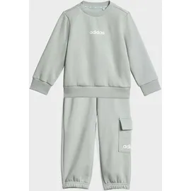 adidas I LIN FL JOG Trainingsanzug grün 98