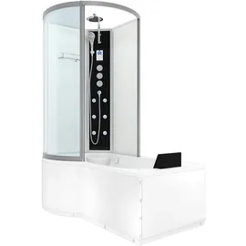 AcquaVapore Kombination Badewanne Dusche K50-R03-EC Duschtempel 100x170