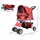 PawHut Hundewagen 75L x 45B x 97H cm Rot onesize