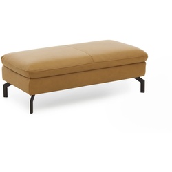 ComfortPlan Hocker Detroit Leder Kurkuma