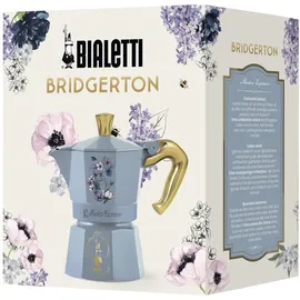 Bialetti Moka Express Bridgerton 3 Tassen himmelblau