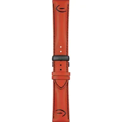 Mido - Leder Multifort Lederband Orangen 22/20mm M600015921 - genarbt,orange,rind
