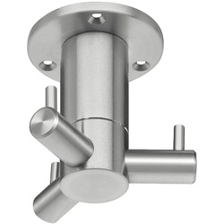 Deckenhaken aus Edelstahl, mit 3 Haken, drehbar