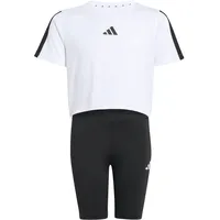 adidas Mädchen Set JG TR-ES 3S SET JJ5041 140 - White/Black - 140