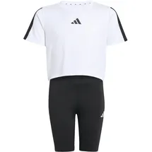 adidas Mädchen Set JG TR-ES 3S SET JJ5041 140 - White/Black - 140