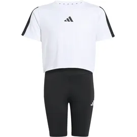 adidas Mädchen Set JG TR-ES 3S SET JJ5041 140 - White/Black - 140