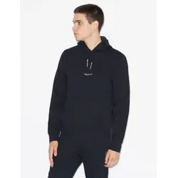 Armani Exchange für Herren. 8NZM94ZJKRZ1510 Marinefarbenes Freizeit-Sweatshirt (XXL), Lässig, Baumwolle, Langarm