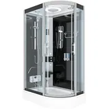 AcquaVapore Duschkabine Komplettdusche Fertigdusche Dusche D60-73T0R-EC 80x120 cm Mit 2k Scheiben Versiegelung
