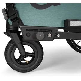 Qeridoo QUPA 2 Plus Kinderanhänger Mineral Blue 2024