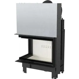 Kratki MBA Kamineinsatz Stahl Schwarz/Abdeckplatte Glas