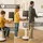 assmann büromöbel ASSMANN Elektrisch Höhenverstellbarer Familien Schreibtisch Pitino Curved Anthrazit Weiß, 140x70cm, Memoryfunktion, Kollisionsschutz - Schwarz