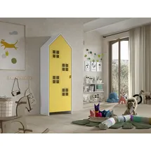 Vipack Kinderkleiderschrank Casami Bruges 1-türig MDF lackiert gelb