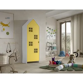 Vipack Kinderkleiderschrank Casami Bruges 1-türig MDF lackiert gelb