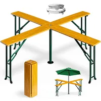 CASARIA Bartisch 241 x 241 x 104 cm Braun