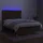 vidaXL Boxspringbett mit Matratze & LED Dunkelbraun 140x200 cm Stoff