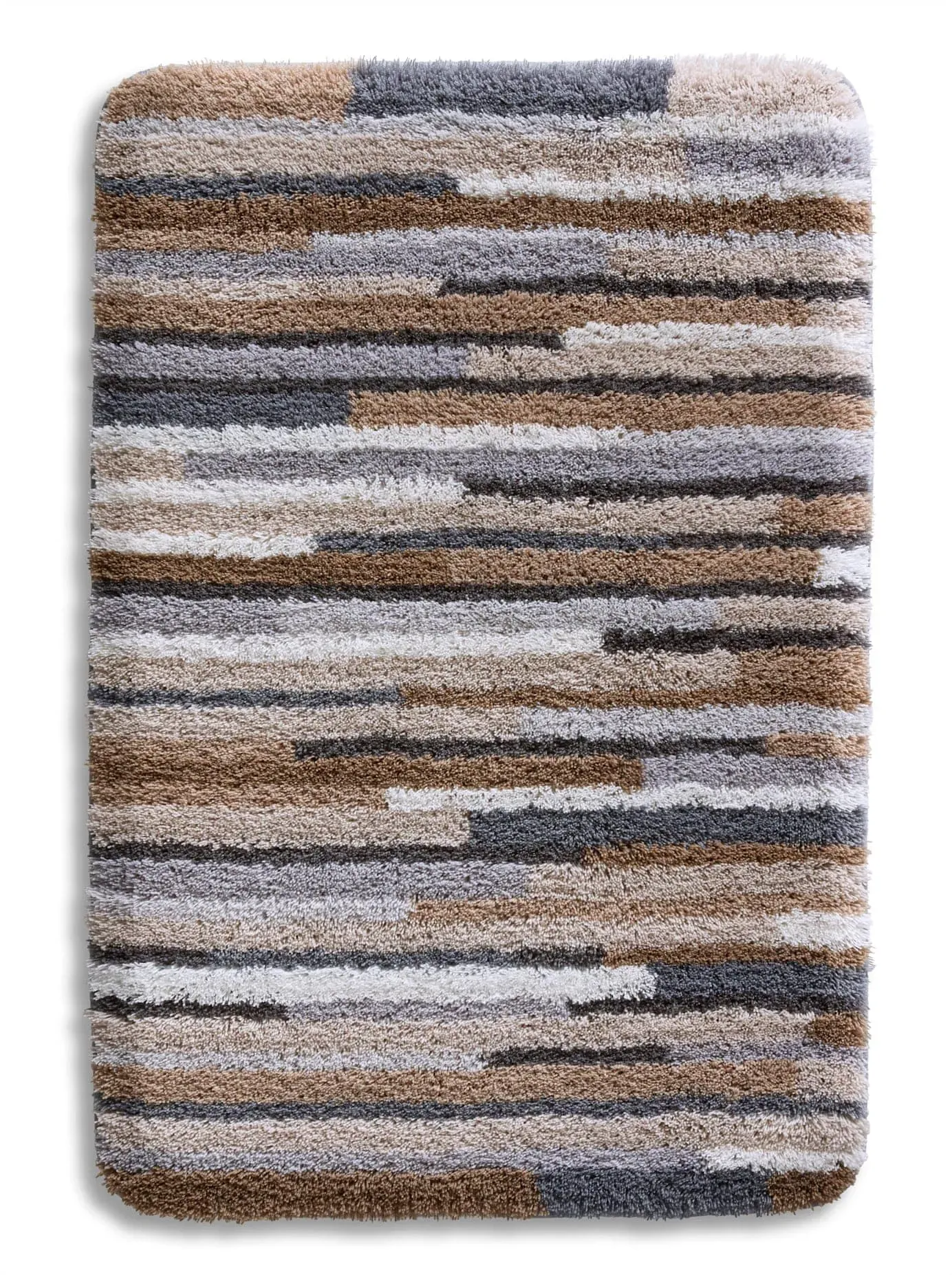 Badematte HAGEMANN Gr. 1, beige, rechteckig (60cm x 90cm ), 1 Stk., Badematten, Badematte