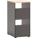 MID.YOU Mehrzweckschrank Solea, Anthrazit, Eiche, 45.1x95.8x60 cm, Made in Germany, erweiterbar, Waschküche, Mehrzweckschränke