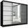 A&J MöbelLand Schwebetürenschrank Aurelia 2 200 x 0 x 0 cm Schwarz